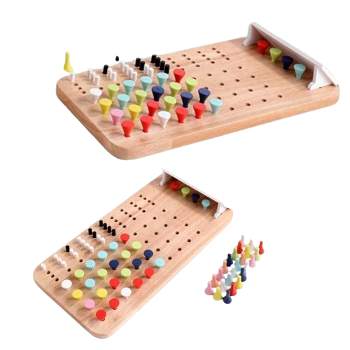 Joc de Memorie si Inteligenta, Mastermind pentru Copii si Adulti, Montessori, 146 piese, + 7 ani, EduJucarii [2]