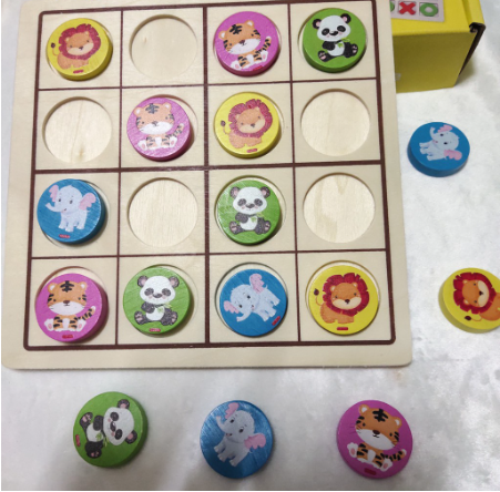 Joc de memorie si inteligenta pentru copii 2 in 1, Sudoku Chess si X si 0 , + 3 ani [5]