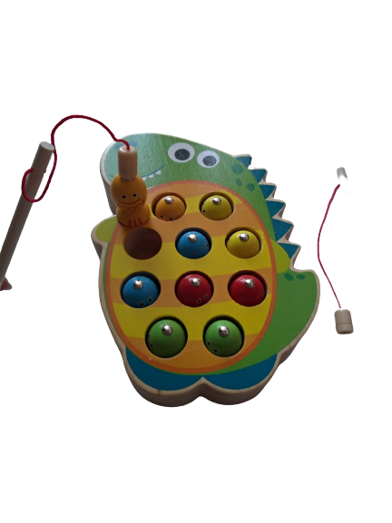 Joc de pescuit magnetic Dinozaur, Dinosaur fishing game - Ohye [4]