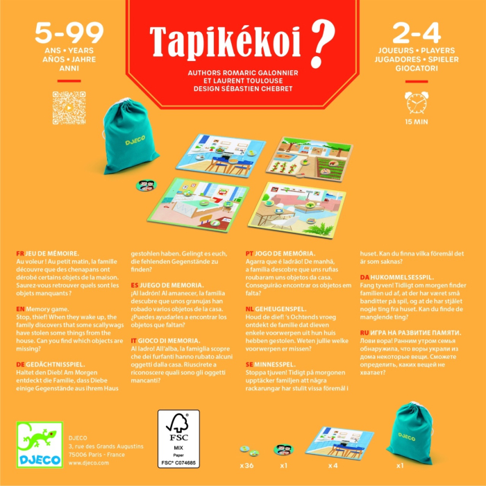 Joc de societate Tapikekoi, Djeco [7]