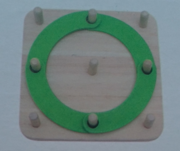 Joc din lemn, Montessori, Geoboard cu litere si cifre [6]