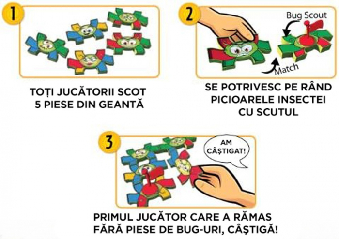 Joc Domino Bug Trails, 40 piese insecte, 3 ani +, EduJucarii [5]