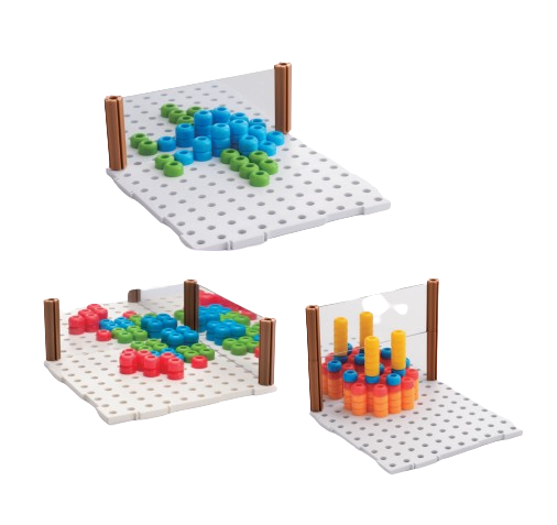 Joc educativ de dezvoltare a imaginatiei si creativitatii, Mozaic 2D, 3D,  3 ani+, Edujucarii [8]