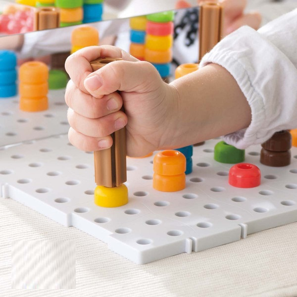 Joc educativ de dezvoltare a imaginatiei si creativitatii, Mozaic 2D, 3D,  3 ani+, Edujucarii [13]