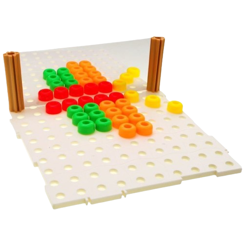 Joc educativ de dezvoltare a imaginatiei si creativitatii, Mozaic 2D, 3D,  3 ani+, Edujucarii [5]