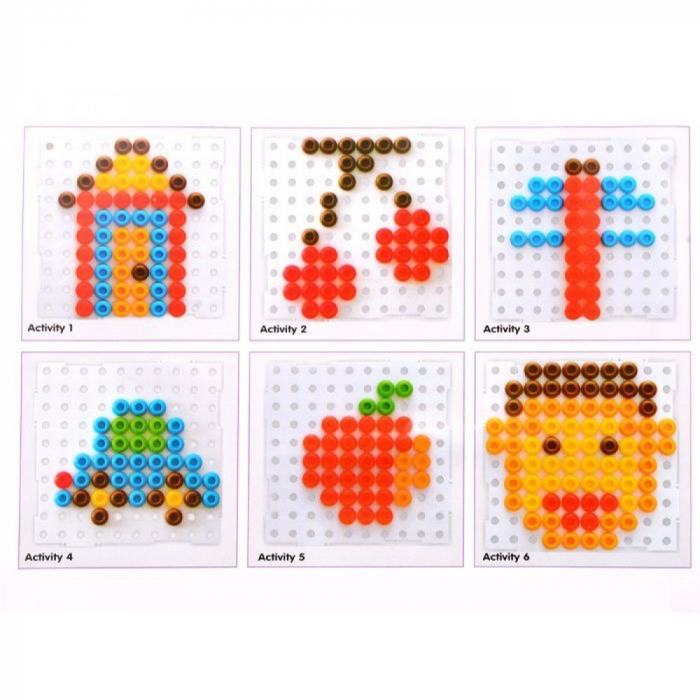 Joc educativ de dezvoltare a imaginatiei si creativitatii, Mozaic 2D, 3D,  3 ani+, Edujucarii [7]