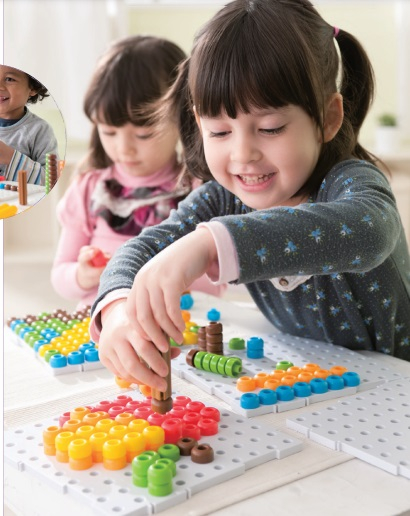 Joc educativ de dezvoltare a imaginatiei si creativitatii, Mozaic 2D, 3D,  3 ani+, Edujucarii [15]