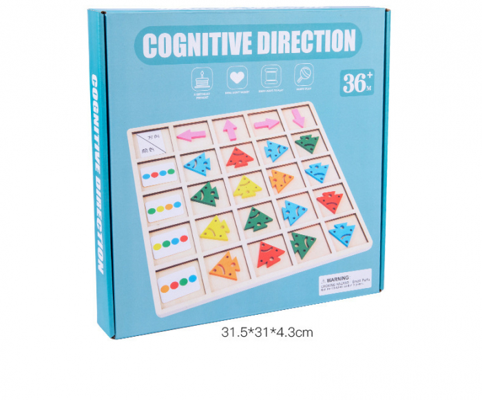 Joc educativ de dezvoltare,  Cognitive Direction, 28 forme, EduJucarii, 3 ani+ [6]
