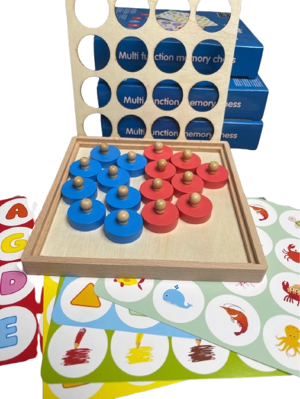 Joc educativ de memorie  si asociere „Multi Function Memory Chess”, 3 ani+, EduJucarii [9]
