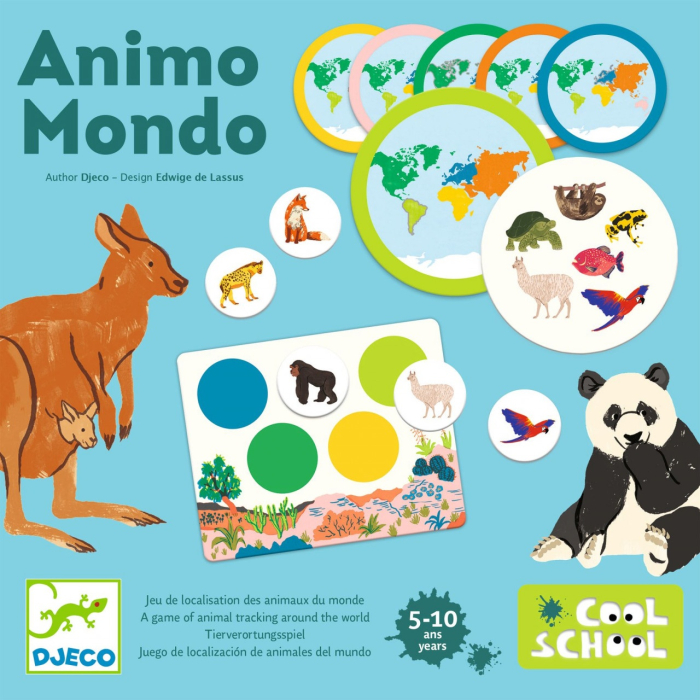 Joc educativ Loto Animo mondo, Djeco [8]