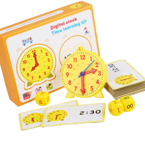Jocul Educativ Montessori pentru Copii, Ceasul, 28 Piese, 3 Ani [4]