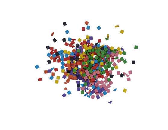 Joc educativ Mozaic pixel din lemn, Formarea imaginilor din pătrate colorate, 200 piese [8]