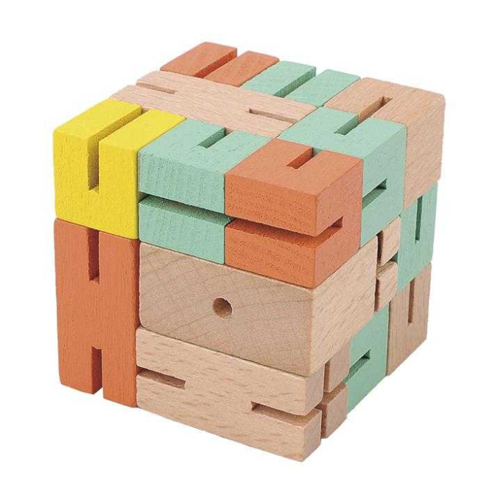 Joc logic IQ 3D puzzle Baiat verde, Fridolin [2]
