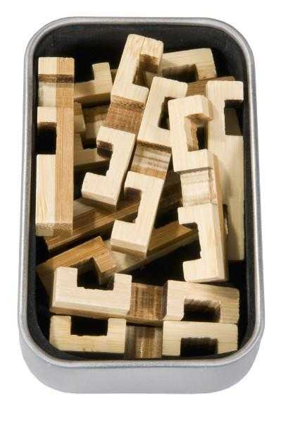 Joc logic IQ 3D Puzzle in cutie metalica Construction, Fridolin [5]