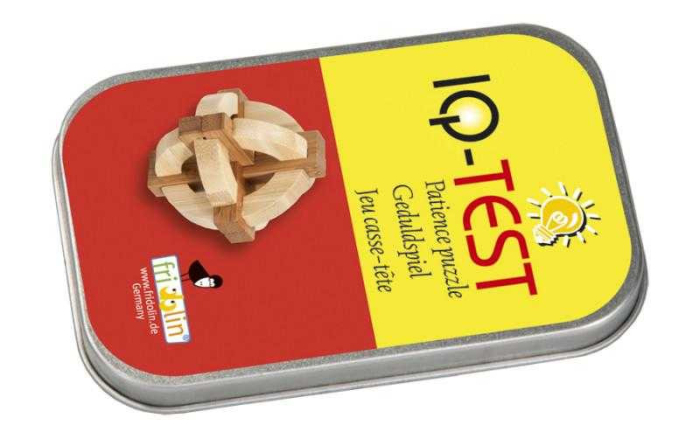 Joc logic IQ 3D Puzzle in cutie metalica Double disck, Fridolin [4]