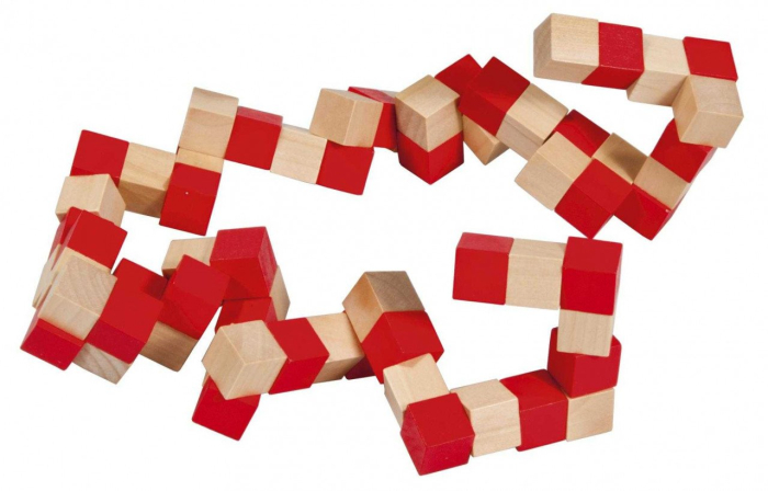 Joc logic IQ 3D Puzzle rosu&natural Anaconda, Fridolin [2]
