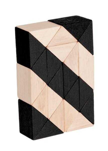 Joc logic IQ 3D Puzzle Sarpe natur-negru, Fridolin [1]