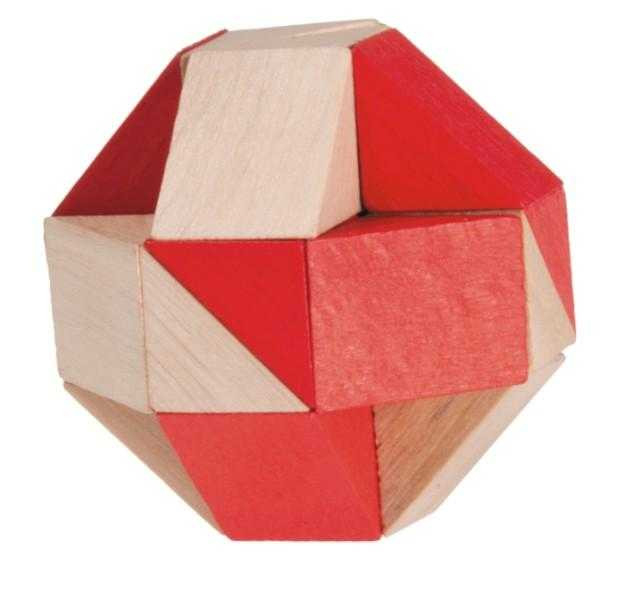 Joc logic IQ 3D Puzzle Sarpe natur-rosu, Fridolin [5]
