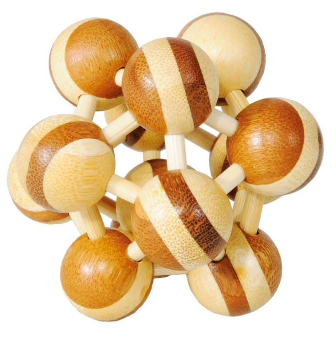 Joc logic IQ Puzzle 3D Atom doua culori, Fridolin [2]