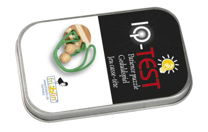 Joc logic IQ puzzle cu snur Elibereaza inelul-1, Fridolin [4]