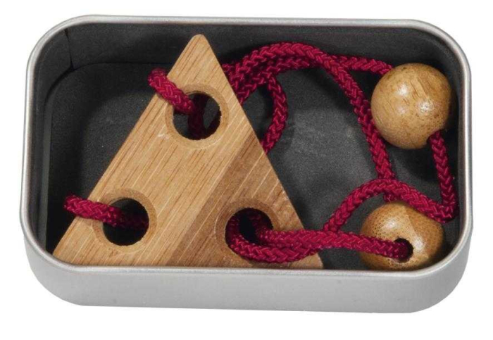 Joc logic IQ puzzle cu snur Elibereaza inelul-6, Fridolin [6]