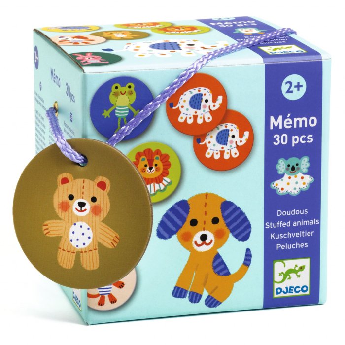 Joc Memo jucarii animale din plus, Djeco [2]