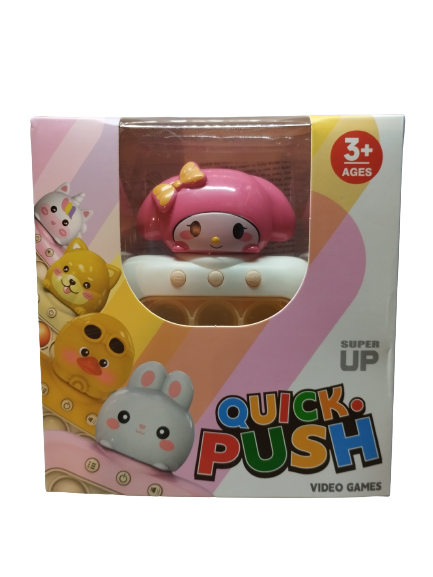 Joc Pop It electronic, interactiv, consola pentru copii si adulti, Antistres, Sunete si Lumini, Portabil, 4 Moduri, Multiplayer, Memorie, Score Mode, Squeeze Poppet, Antistres, Hello Kitty [3]