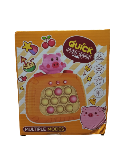 Joc Pop It electronic, interactiv, consola pentru copii si adulti, Antistres, Sunete si Lumini, Portabil, multe Niveluri, 4 Moduri, Multiplayer, Memorie, Score Mode, Squeeze Poppet, Antistres,Purcelus [2]