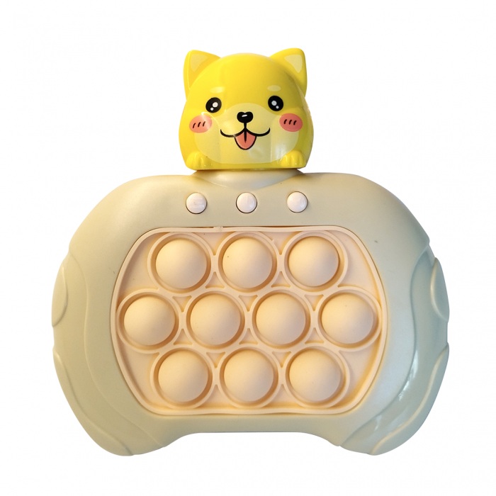 Joc Pop It electronic, interactiv, consola pentru copii si adulti, Antistres, Sunete si Lumini, Portabil, multe Niveluri, 4 Moduri, Multiplayer, Memorie, Score Mode, Squeeze Poppet, Antistres, Pisicut [1]