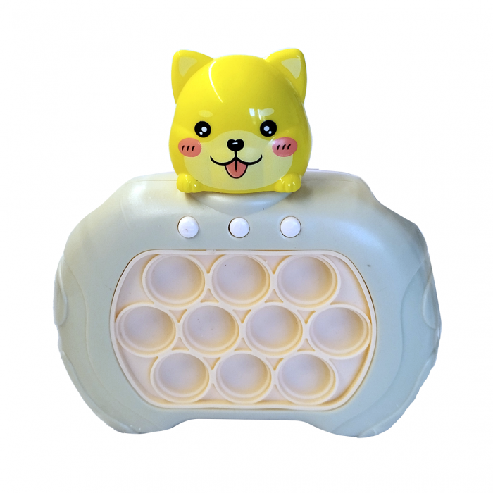 Joc Pop It electronic, interactiv, consola pentru copii si adulti, Antistres, Sunete si Lumini, Portabil, multe Niveluri, 4 Moduri, Multiplayer, Memorie, Score Mode, Squeeze Poppet, Antistres, Pisicut [3]