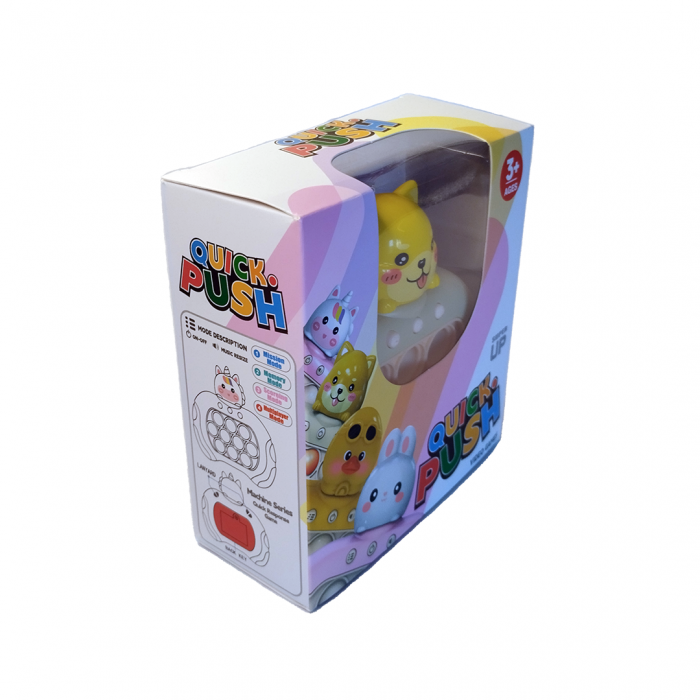 Joc Pop It electronic, interactiv, consola pentru copii si adulti, Antistres, Sunete si Lumini, Portabil, multe Niveluri, 4 Moduri, Multiplayer, Memorie, Score Mode, Squeeze Poppet, Antistres, Pisicut [4]