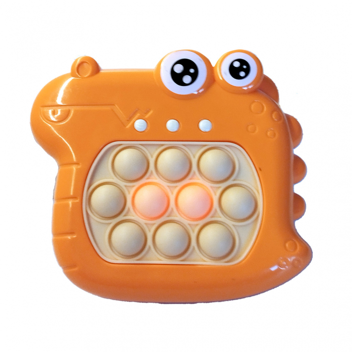 Joc Pop It electronic, interactiv, consola pentru copii si adulti, Antistres, Sunete si Lumini, Portabil, multe Niveluri, 4 Moduri, Multiplayer, Memorie, Score Mode, Squeeze Poppet, Antistres, Crocodi [1]