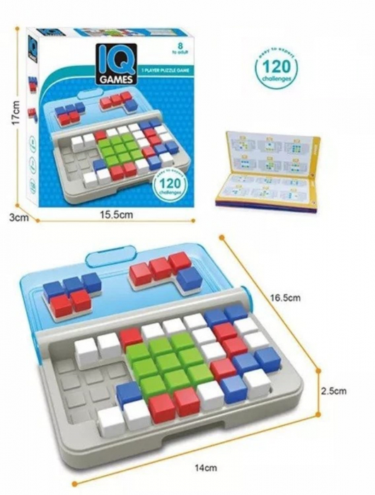 Joc de logica IQ Cub game 120 de provocari, 8 ani+ [3]