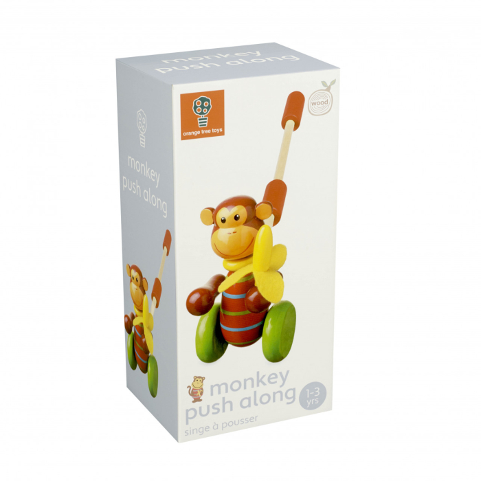 Jucarie de impins maimutica, Orange Tree Toys [4]