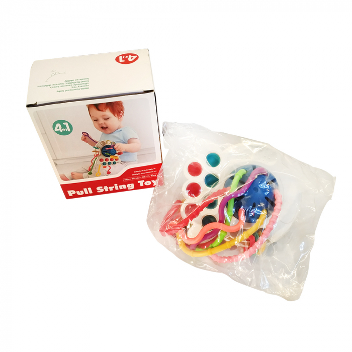 Jucarie educationala Montessori pentru bebelusi, invatare timpurie, dezvoltare senzoriala, dentitie fara BPA, 1-3 ani [6]