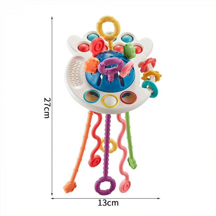 Jucarie educationala Montessori pentru bebelusi, invatare timpurie, dezvoltare senzoriala, dentitie fara BPA, 1-3 ani [3]