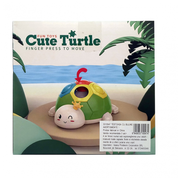 Jucarie interactiva Montessori pentru copii, Dezvoltare Motricitate fina, 18 luni, Broscuta cu buline, multicolor - Fun Toys [9]
