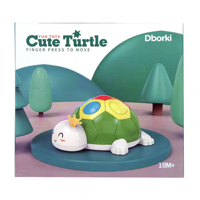 Jucarie interactiva Montessori pentru copii, Dezvoltare Motricitate fina, 18 luni, Broscuta cu buline, multicolor - Fun Toys [10]