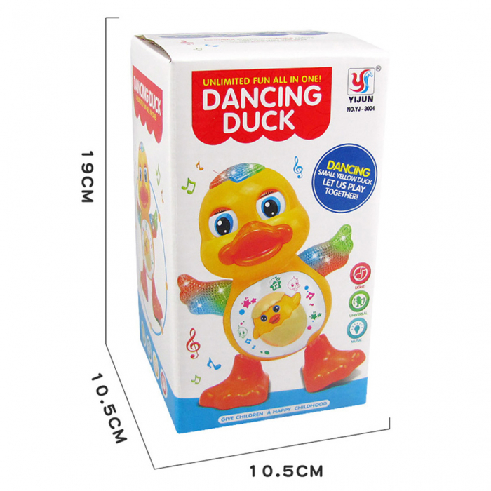 Jucarie interactiva ce canta, lumineaza si danseaza, Ratusca vesela, 3 ani [7]