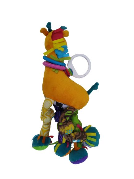 Jucarie pentru bebelusi, invatare timpurie, dezvoltare senzoriala, dentitie fara BPA, 0 luni, multicolor, Girafa - EDUJUCARII [3]