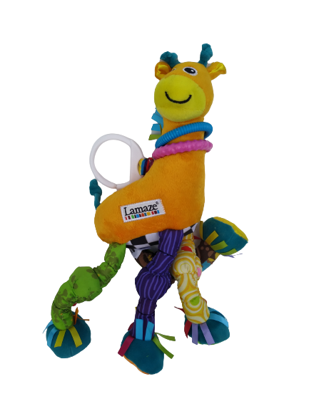 Jucarie pentru bebelusi, invatare timpurie, dezvoltare senzoriala, dentitie fara BPA, 0 luni, multicolor, Girafa - EDUJUCARII [4]