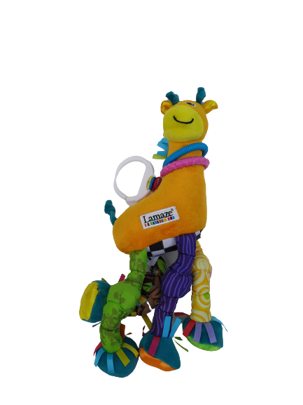 Jucarie pentru bebelusi, invatare timpurie, dezvoltare senzoriala, dentitie fara BPA, 0 luni, multicolor, Girafa - EDUJUCARII [2]