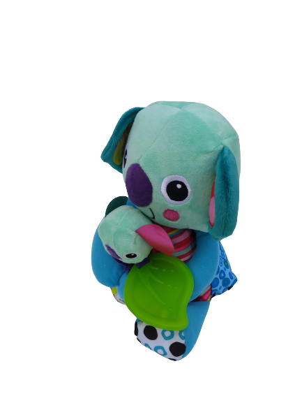 Jucarie pentru bebelusi, invatare timpurie, dezvoltare senzoriala, dentitie fara BPA, 0 luni, multicolor, Ursulet Koala cu puiut - EDUJUCARII [4]