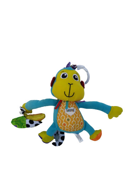 Jucarie pentru bebelusi, invatare timpurie, dezvoltare senzoriala, dentitie fara BPA, 0 luni, multicolor, Monkey - EDUJUCARII [2]