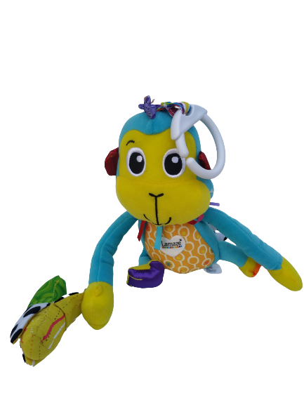 Jucarie pentru bebelusi, invatare timpurie, dezvoltare senzoriala, dentitie fara BPA, 0 luni, multicolor, Monkey - EDUJUCARII [1]