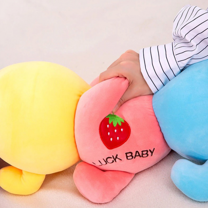 Jucarie plus Omida cu inele, Perna haioasa, multicolor, Capsunica Miss, 80 cm [9]