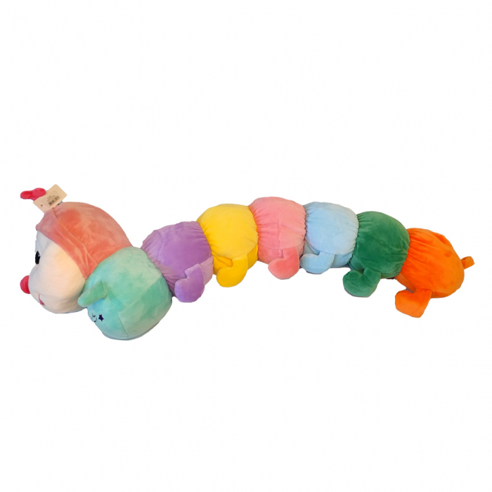 Jucarie plus Omida cu inele, Perna haioasa, multicolor, Capsunica Miss, 80 cm [8]