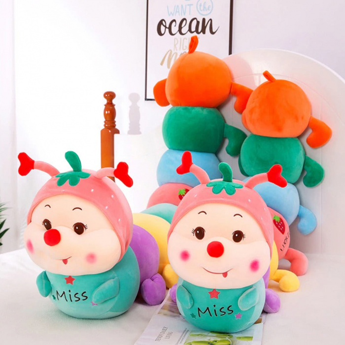 Jucarie plus Omida cu inele, Perna haioasa, multicolor, Capsunica Miss, 80 cm [6]