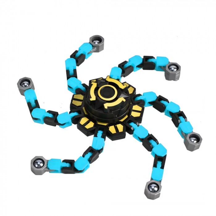 Jucărie senzorială amuzantă anti-stres pentru copii și adulți - Fidget Spinner transformabil [2]