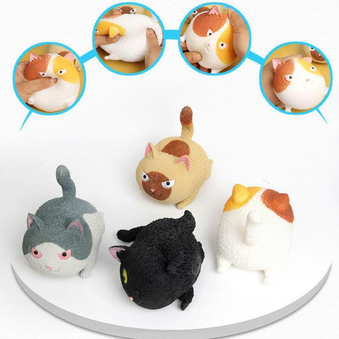 Jucarie Squeeze Squishy antistres Pop Fidget pentru copii si adulti Pisica [10]